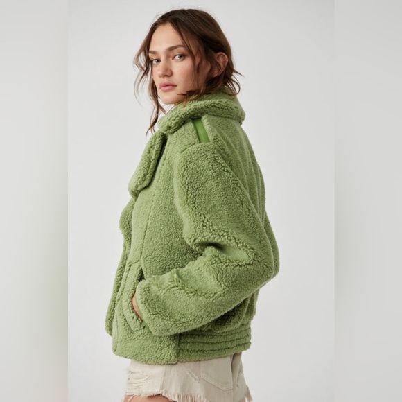 NEW FREE PEOPLE - Joplin Cozy Jacket – Sweet Pistachio - Picture 6 of 10